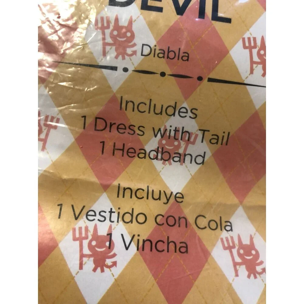 Devil Halloween Costume 3T 4T‎ Dress Up Outfit Headband Cosplay Character NWT